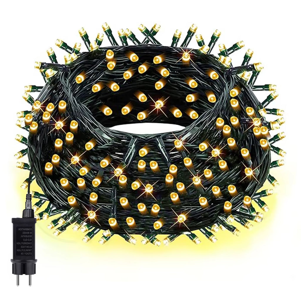 10M-100M Fairy Lights LED String Garland Christmas Light Waterproof Outdoor Indoor for Tree Street Wedding Party 2024 Decoration