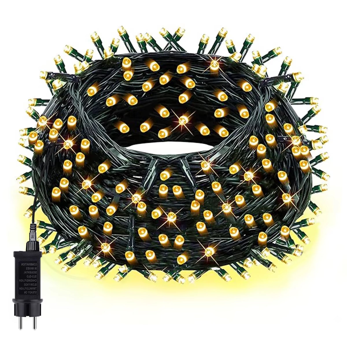 10M-100M Fairy Lights LED String Garland Christmas Light Waterproof Outdoor Indoor for Tree Street Wedding Party 2024 Decoration