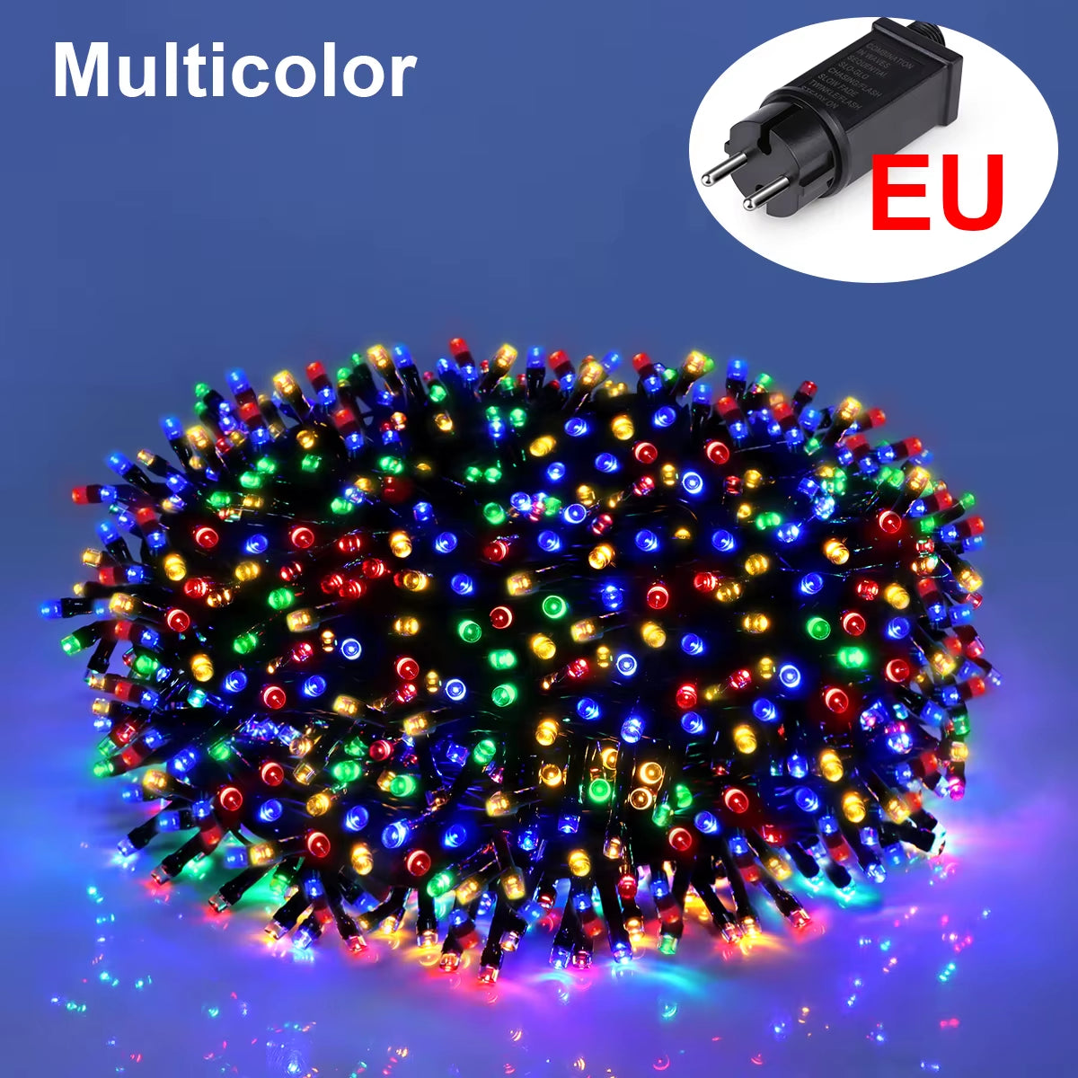 10M-100M Fairy Lights LED String Garland Christmas Light Waterproof Outdoor Indoor for Tree Street Wedding Party 2024 Decoration