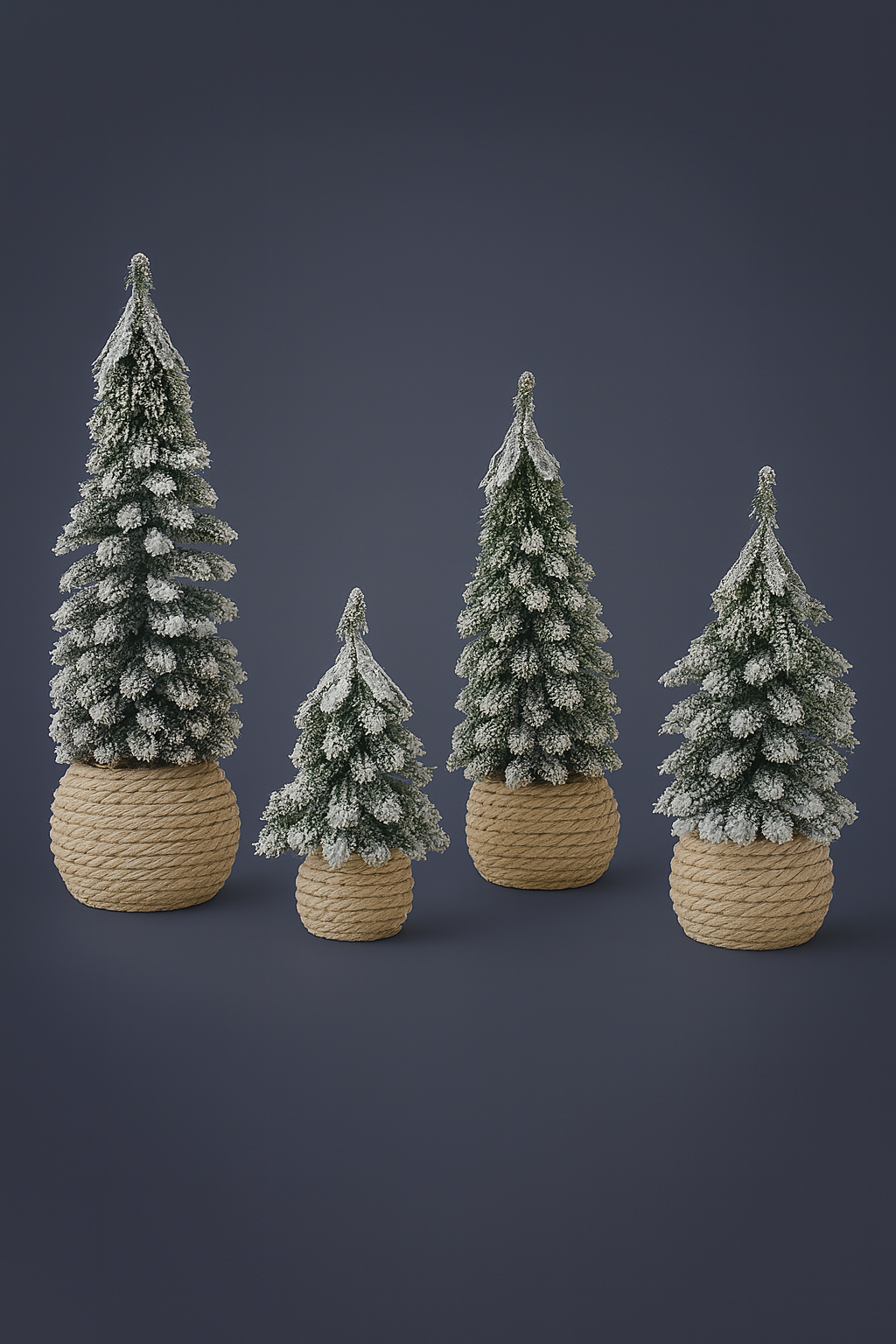 PineLite™ – Mini Snow Christmas Trees (4 pcs/set & single sizes)