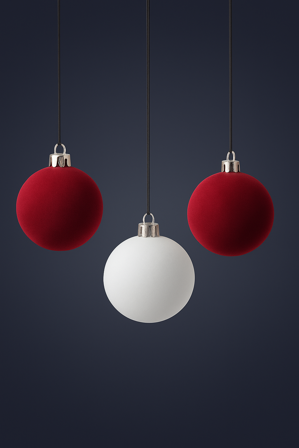 VelviSphere™ – Velvet Christmas Balls (6 cm)