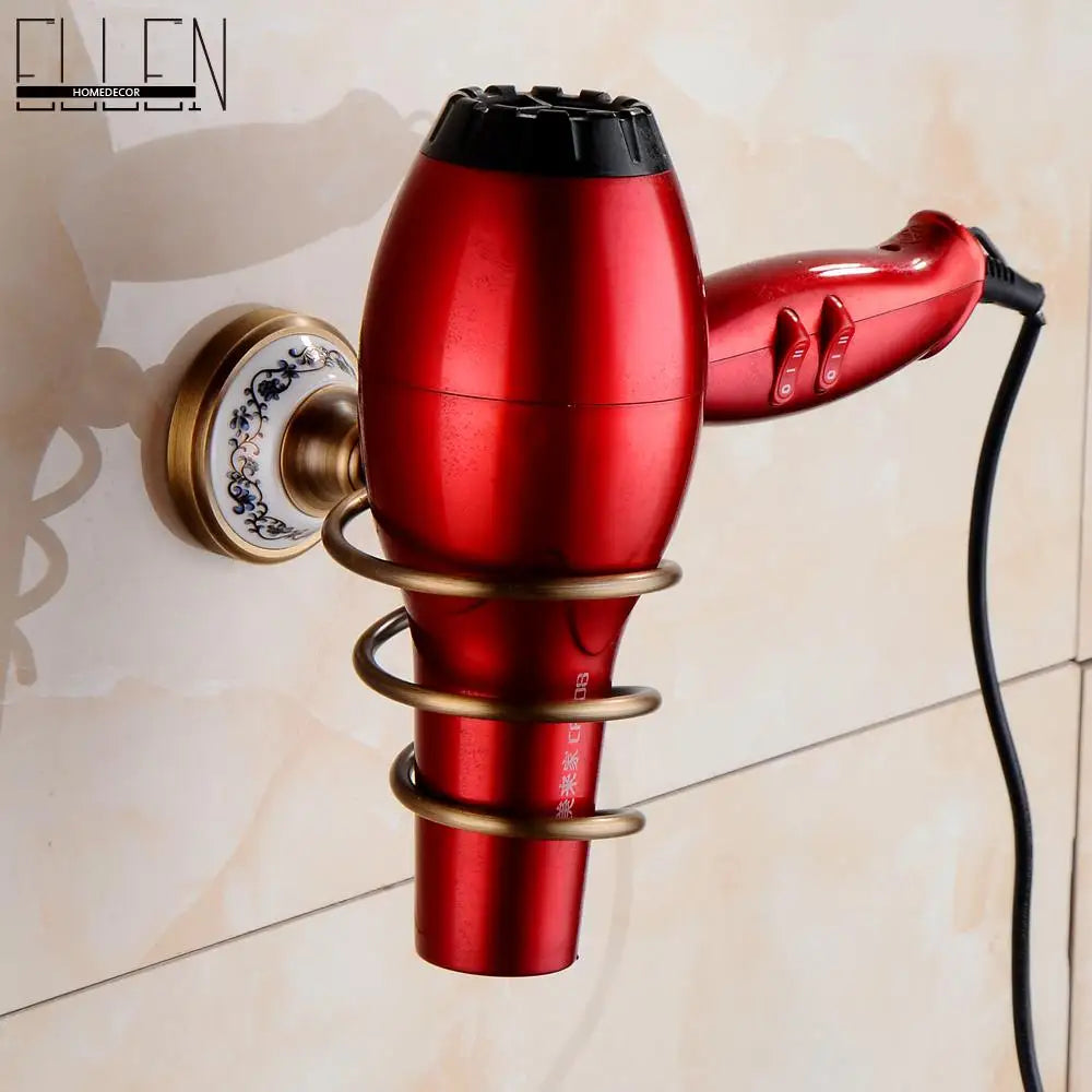 Antique Bronze Bathroom Accessories Sets Towel Shelf Towel Holder Toilet Paper Holder Rove Hook Ceramic Bathroom Products EL3100