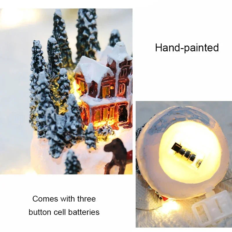 Christmas Decorations LED Night Lights Luminous Landscape House Children'S Gift Christmas New Year Ornaments Festival Lighting