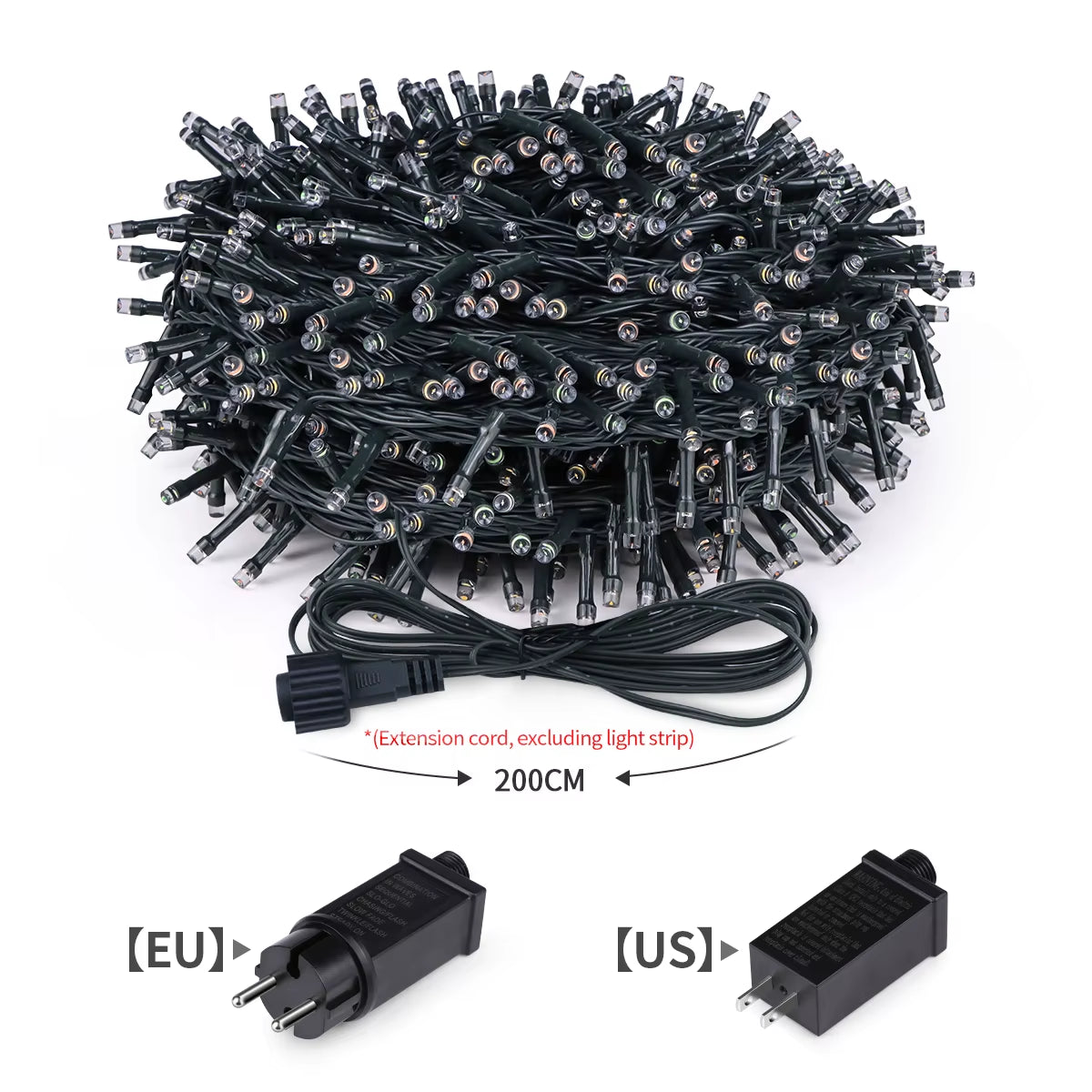 10M-100M Fairy Lights LED String Garland Christmas Light Waterproof Outdoor Indoor for Tree Street Wedding Party 2024 Decoration