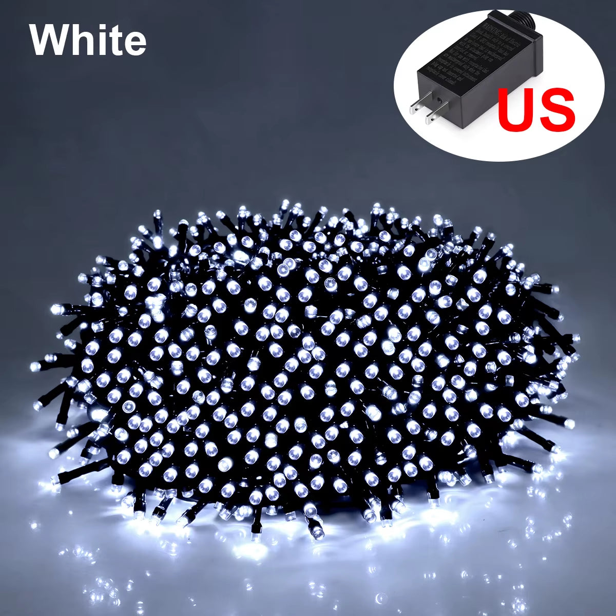 10M-100M Fairy Lights LED String Garland Christmas Light Waterproof Outdoor Indoor for Tree Street Wedding Party 2024 Decoration
